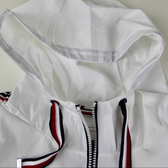Tommy Hilfiger Hooded Anorak Rain Jacket NWT White - Picture 6 of 10